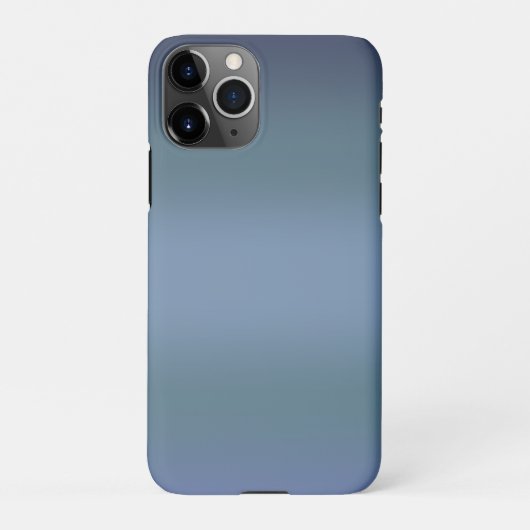 Moderne einfache blaue Marine Farbe iPhone Hülle (Rückseite)