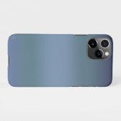 Moderne einfache blaue Marine Farbe iPhone Hülle (Rückseite (Horizontal))