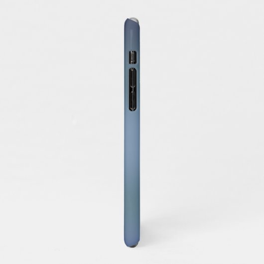 Moderne einfache blaue Marine Farbe iPhone Hülle (Linke Seite)