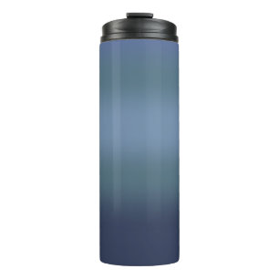Moderne einfache blaue Marine Farbe Thermosbecher