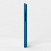 Moderne einfache blaue Pool-Monogramm-Name Case-Mate iPhone Hülle (Hinten/Links)