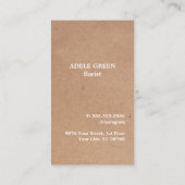 Moderne, einfache Blume, die floral Zeichne Visitenkarte (Rückseite)