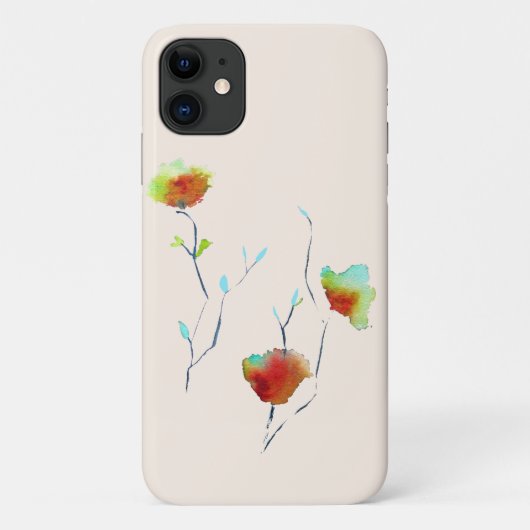 Moderne, einfache Blume Herbst Kunst Case-Mate iPhone Hülle (Rückseite)