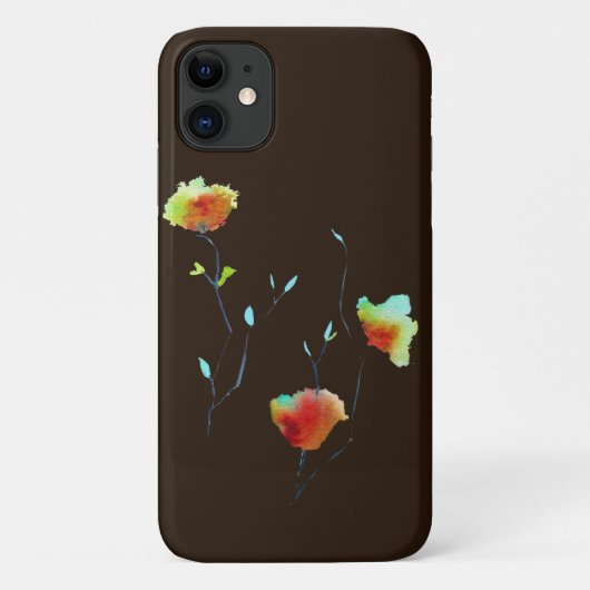 Moderne, einfache Blume Herbst Kunst Case-Mate iPhone Hülle (Rückseite)