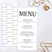 Moderne, einfache, blumengeschmückte Hochzeitskart