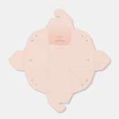 Moderne, einfache Blush-Hochzeit Geschenkschachtel (Ungefaltet)