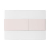 Moderne, einfache Blush-Wedding- Einladungsbanderole (Rückseitenbeispiel)