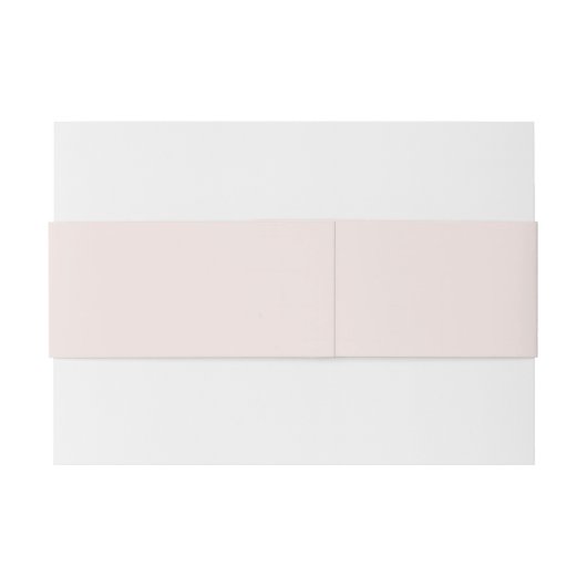 Moderne, einfache Blush-Wedding- Einladungsbanderole (Rückseitenbeispiel)