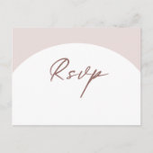 Moderne, einfache Bohemische Arch-UAWG-Antwortkart Postkarte (Vorderseite)