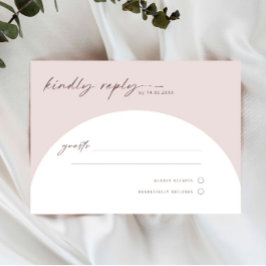 Moderne, einfache Bohemische Arch-UAWG-Antwortkart Postkarte