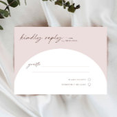 Moderne, einfache Bohemische Arch-UAWG-Antwortkart Postkarte