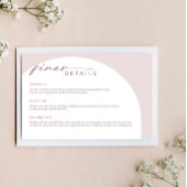 Moderne, einfache Bohemische Arschdetails-Einschlu Einladung