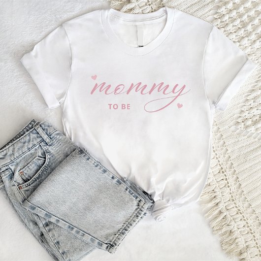 Moderne einfache Boho Baby Dusche Mommy to Be T-Shirt