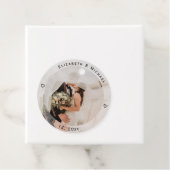 Moderne, einfache Braut und Foto Niedliche Hochzei Geschenkanhänger (Beispiel)