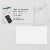 Moderne einfache Buchhaltungskarten Visitenkarte (Vorne/Hinten)