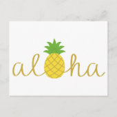 Moderne einfache bunte Insel Aloha Postkarte (Vorderseite)