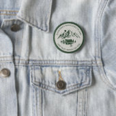 Moderne einfache Camping-Wochenend-Junggesellinnen Button (Beispiel)