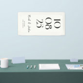 Moderne, einfache Chic-Hochzeit Banner (Messe)