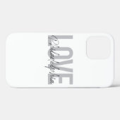 Moderne, einfache, coole Design-Liebe Philadelphia Case-Mate iPhone Hülle (Rückseite (Horizontal))