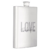 Moderne, einfache, coole Design-Liebe Philadelphia Flachmann (Rechts)