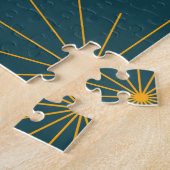 Moderne, einfache, coole, trendige Lichtabstraktio Puzzle (Seite)