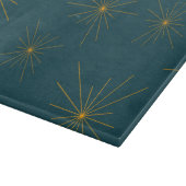 Moderne, einfache, coole, trendige Lichtabstraktio Schneidebrett (Ecke)
