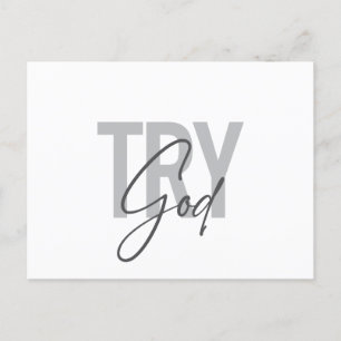 Moderne, einfache, coole, trendige Typografie von Postkarte