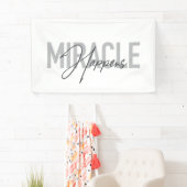 Moderne, einfache, coole Typografie Das Wunder ges Banner (Insitu)