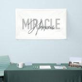 Moderne, einfache, coole Typografie Das Wunder ges Banner (Messeveranstaltung)