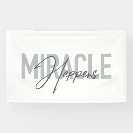 Moderne, einfache, coole Typografie Das Wunder ges Banner (Horizontal)