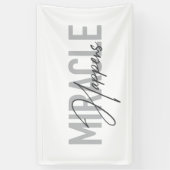 Moderne, einfache, coole Typografie Das Wunder ges Banner (Vertikal)