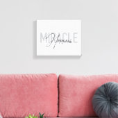 Moderne, einfache, coole Typografie Das Wunder ges Leinwanddruck (Insitu (Wohnzimmer))