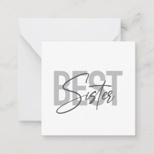 Moderne, einfache, coole Typografie der Besten Sch Mitteilungskarte