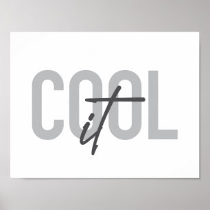 Moderne, einfache, coole Typografie des Coolen Es Poster