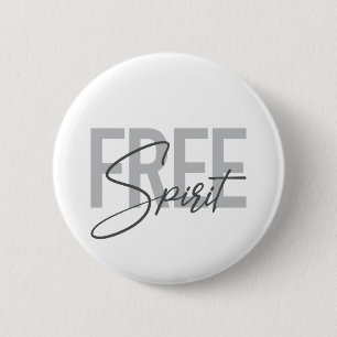 Moderne, einfache, coole Typografie des Freien Gei Button