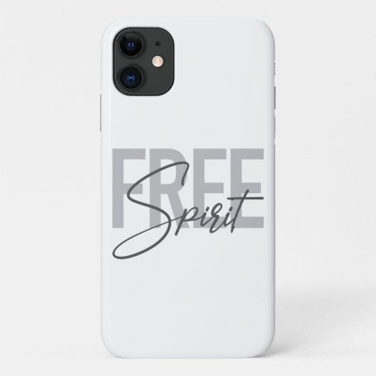 Moderne, einfache, coole Typografie des Freien Gei Case-Mate iPhone Hülle (Rückseite)