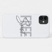 Moderne, einfache, coole Typografie des Freien Gei Case-Mate iPhone Hülle (Rückseite (Horizontal))