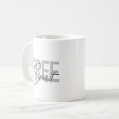 Moderne, einfache, coole Typografie des Freien Gei Kaffeetasse (Vorderseite Links)