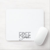 Moderne, einfache, coole Typografie des Freien Gei Mousepad (Mit Mouse)