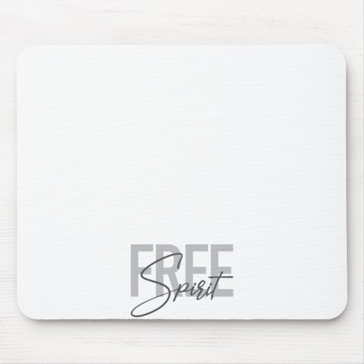 Moderne, einfache, coole Typografie des Freien Gei Mousepad (Vorne)