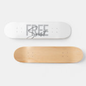 Moderne, einfache, coole Typografie des Freien Gei Skateboard (Horizontal)