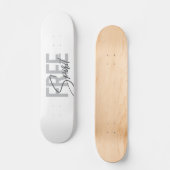 Moderne, einfache, coole Typografie des Freien Gei Skateboard (Vorderseite)