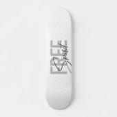 Moderne, einfache, coole Typografie des Freien Gei Skateboard (Vorne)