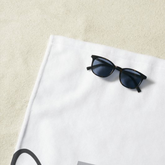 Moderne, einfache, coole Typografie des Freien Gei Strandtuch (Beispiel)