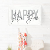 Moderne, einfache, coole Typografie des Happy New  Banner (Insitu)
