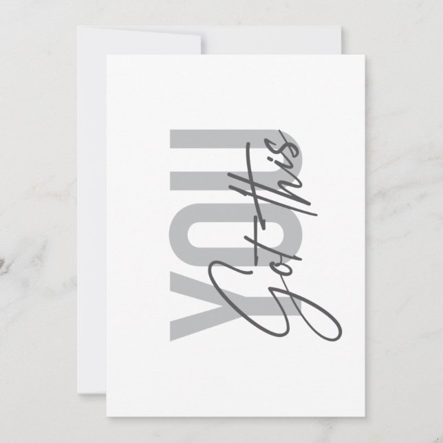 Moderne, einfache, coole Typografie Got Sie (Vorderseite)