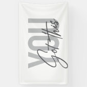 Moderne, einfache, coole Typografie Got Sie Banner (Vertikal)
