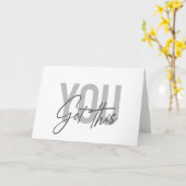 Moderne, einfache, coole Typografie Got Sie Karte (Gelbe Blume)