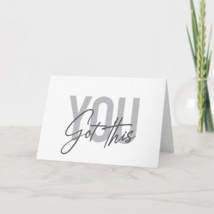 Moderne, einfache, coole Typografie Got Sie Karte