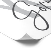 Moderne, einfache, coole Typografie Got Sie Poster (Ecke)